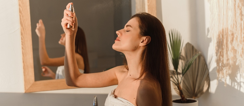 Agua termal para el cabello